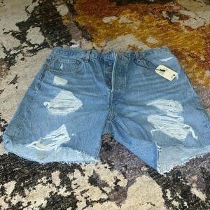 Levi's Light Blue Denim Shorts